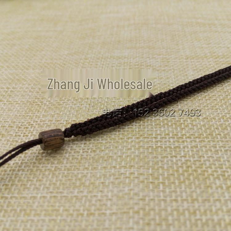 Jade Ethnic Style Handmade Woven Lanyard with Jade Pendant and Cultural Play Bracelet