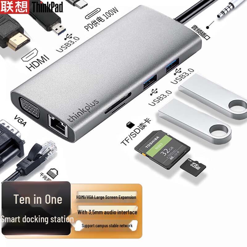 

Lenovo ThinkPad LC10 10-in-1 USB-C Docking Station