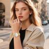 Men's Waterproof Watch, Simple and Stylish: Calendar, Analog, Stainless Steel, Quartz Movement, Gold, Silver, Antique Style - Perfect Valentine's Day