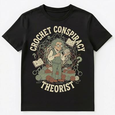 Häkel-Enthusiast Theorie Maschen Handarbeiten Unisex T-Shirt