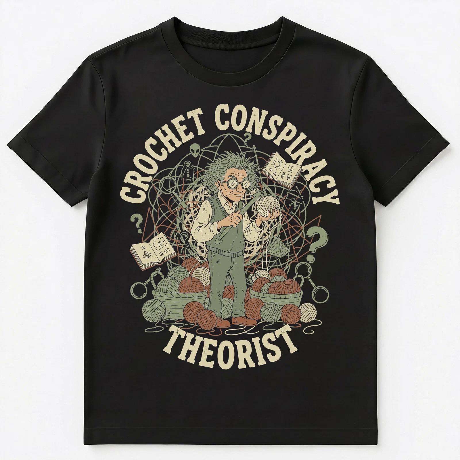 

Crochet Enthusiast Theory Stitching Crafting Unisex T-Shirt XL