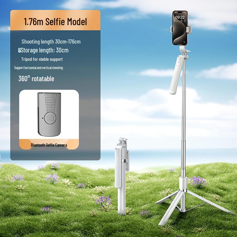 Bluetooth Selfie Stick & Tripod for Live Streaming and Photography Stabilization.