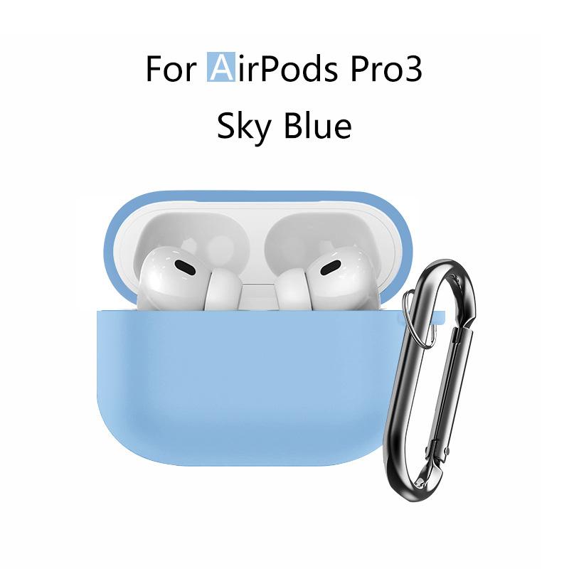 Silicone Case For AirPods Pro 3 Transparent Soft TPU Earphone Shockproof Protective Case Cover For AirPods Pro 3 Earbuds Shell