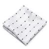 Men's Striped Jacquard Pocket Square for Weddings and Business Suits