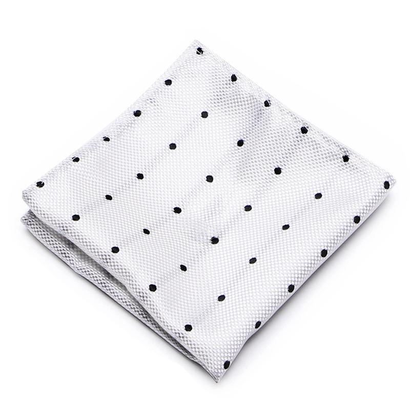 Men's Striped Jacquard Pocket Square for Weddings and Business Suits