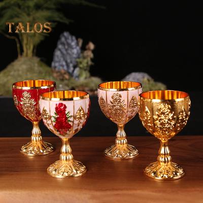 Teacup Anti-rust Smooth Edges Compact Pretty Retro European Style Wine Cup for Gifts
