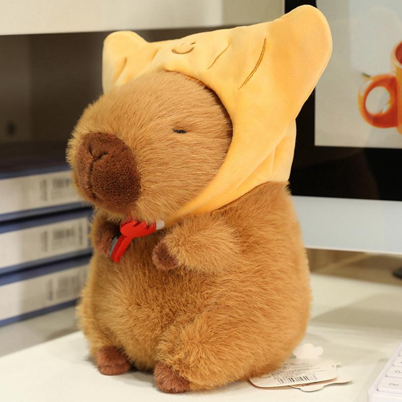 

New Toast Croissant Capybara Plush Doll Fluffty Toy Stuffed Animal Capybara Bread Room Decor Birthday Surprise Gift Option 11cm