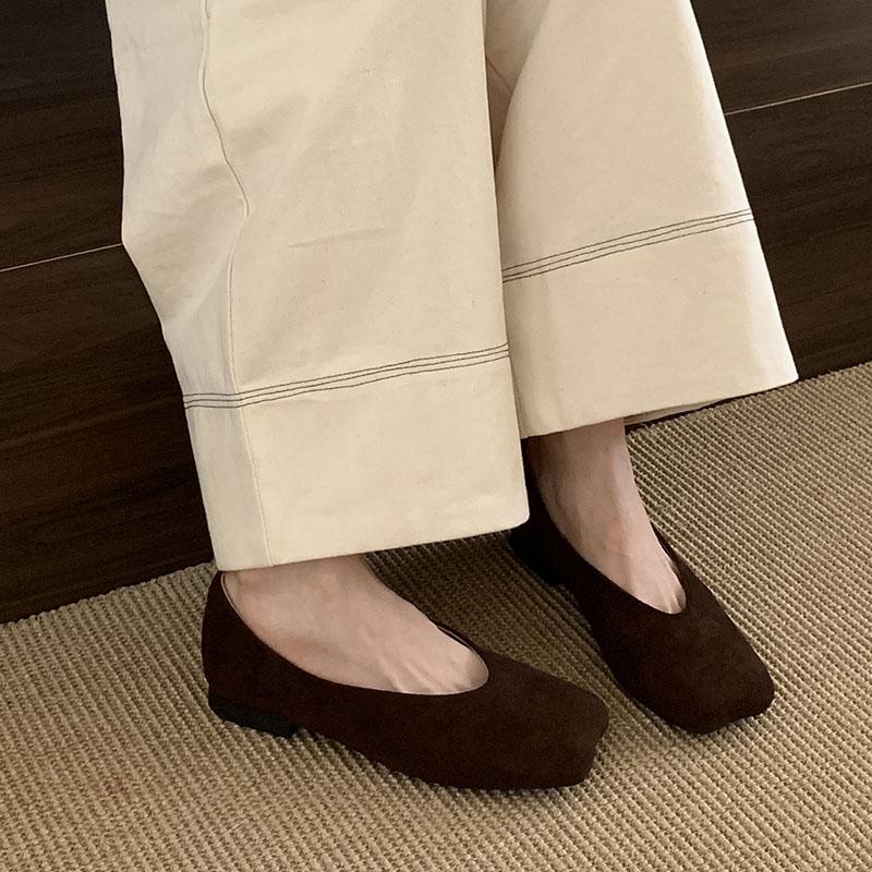 Mode Mode Eckige Zehenpartie Schuhe Damen Ballerinas Slipper Schuhe Lässig Weich Damen Flache Damenschuhe Mit Schuhen