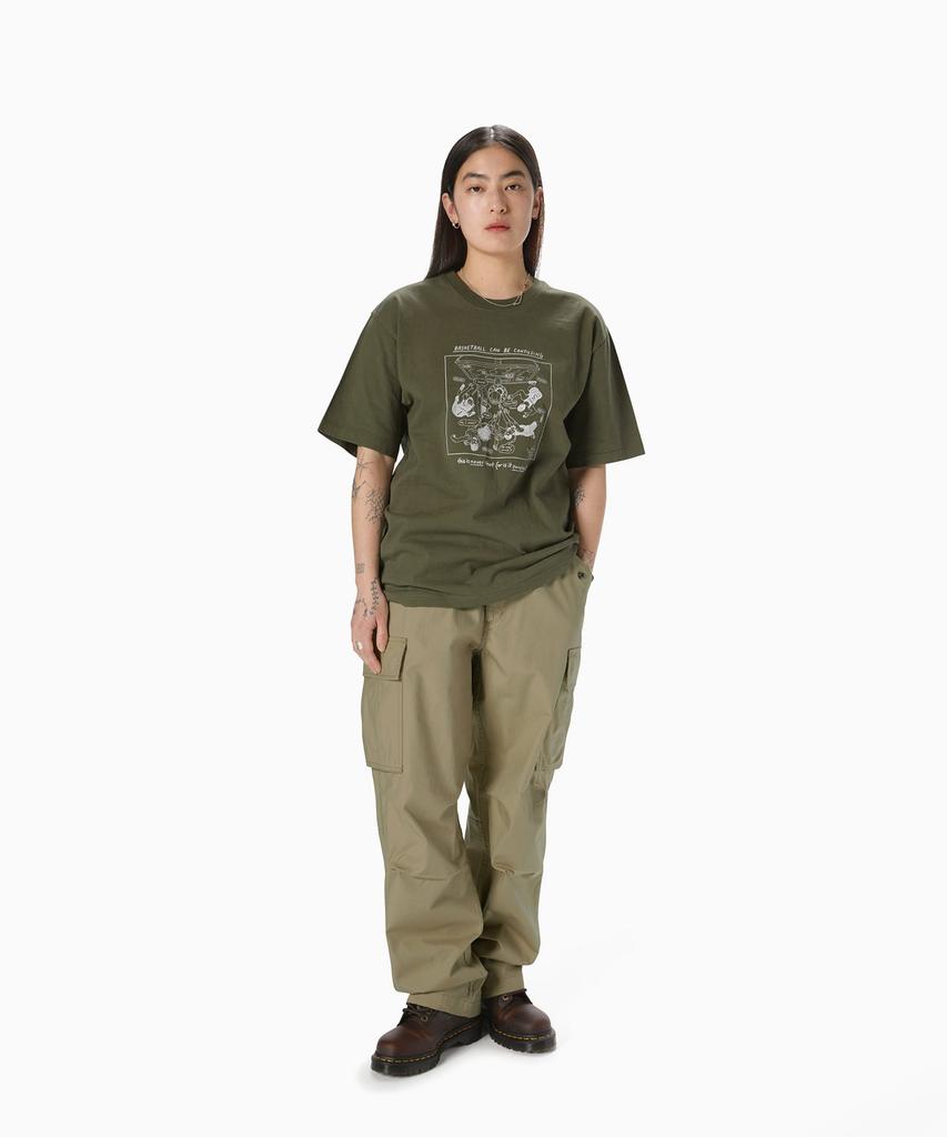 This Is Never That Confusing Basketball Tee Olive
