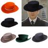 Cappello a Cilindro Fedora di Lana Cappello da Gentiluomo Regalo per Fidanzato Cappello a Cilindro a Tesa Corta