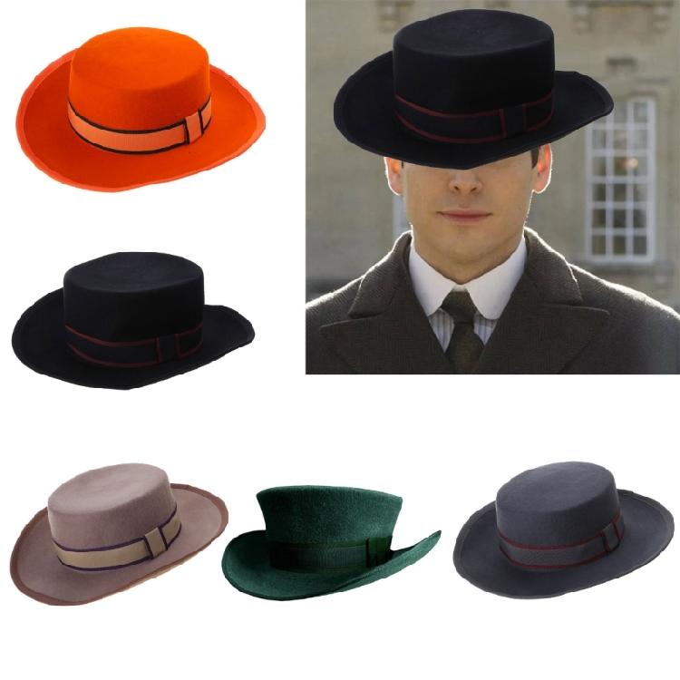 Cappello a Cilindro Fedora di Lana Cappello da Gentiluomo Regalo per Fidanzato Cappello a Cilindro a Tesa Corta