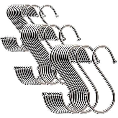 10 Packungen mit S-förmigen Haken aus rostfreiem Stahl – vielseitig einsetzbar, geeignet für Kleidung, Küchengeschirr, Besteck, Pflanzen, Handtücher usw.