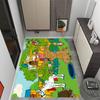Knight Castle Treehouse Swing Themed Antislip Durable Polyester Home Decorative Large Size Logo Design Durable Floor Mat For Living Room Restaurant