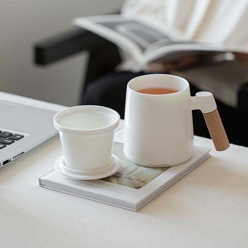 Muyi Mutton Fat Jade Ruyi Office Teacup