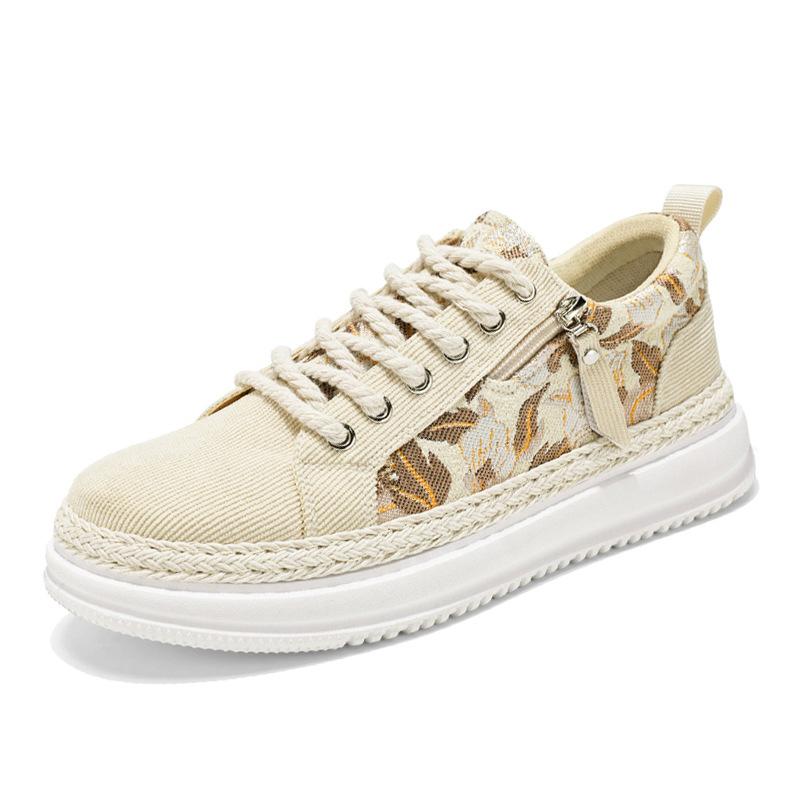 Men's Shoes New Spring Breathable Deodorant Board Shoes Men's Canvas Shoes Light and Comfortable Soft Sole Low-top Casual Shoes