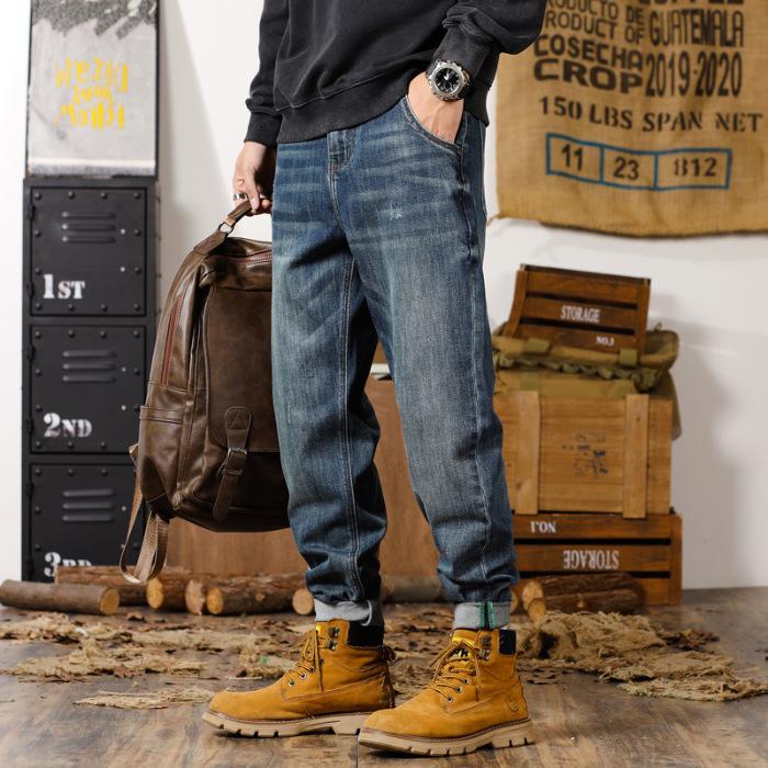 Harem Jeans Men's Autumn Cotton Straight Harem Jeans Men's Autumn Jeans Men's Autumn Winter