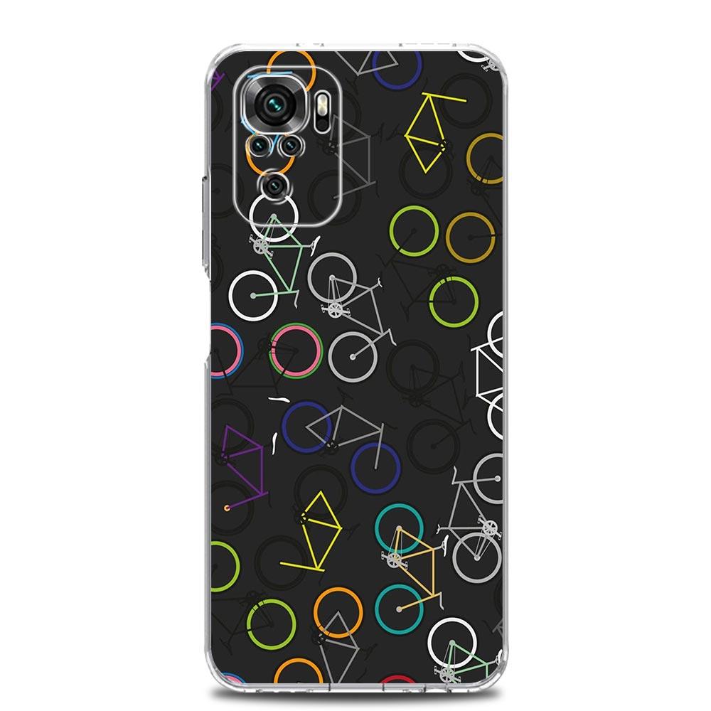 Phone Case For Xiaomi Redmi Note 14 13 12 4G 9S 9 10 11 Pro Plus 5G 14C 13C 12C 10C 9A Soft TPU Cover Mountain Bike Cycling art