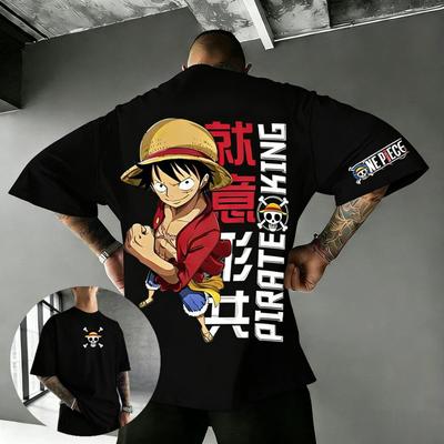 One Piece Anime Luffy T Shirt Men Women Cotton Short Sleeve Tee Pirate King Graphic Print Streetwear Casual Top 2026 Summer New