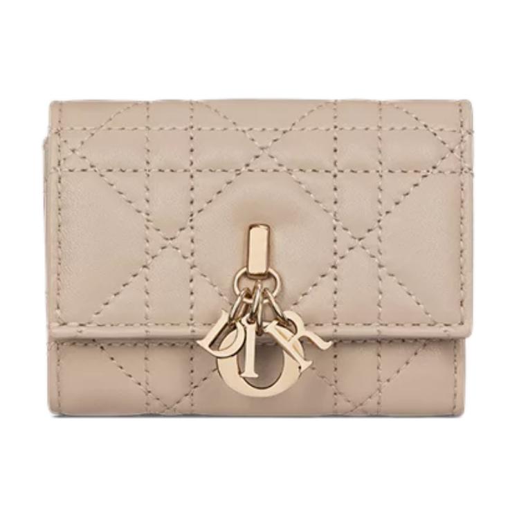 

Dior My Metal Pendant Woven Pattern Lambskin Wallet Women Wallet Gray Brown S6026ONMJ-M59U Gift Set(Basic Set+Box+Shopping Bag)