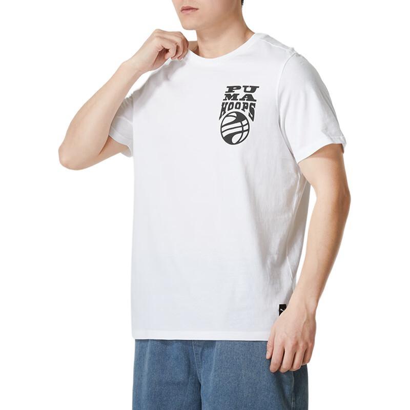 Puma The Hooper Basketball T-shirt 'White' Men's 624828-01