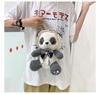 Panda Bag Plush With Zipper Closure For Daily Use And Cute Cartoon Style