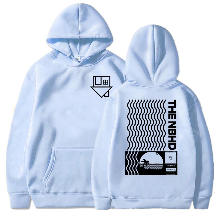 Album Wiped Out Printing Hoodies NBHD The Neighbourhood Band Sweatshirts LongSleeve Hooded Pullovers Women Men Clothes Sudaderas