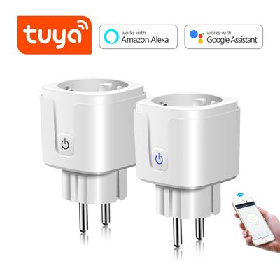 Chytrá domácnost Tuya Smart Life Chytrá zásuvka EU Plug Network Wifi Outlet Použití hlasového ovládání Funguje s Google Home Alexa