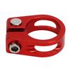 2Pcs Bicycle Seat Post Clamp Lightweight Stylish Rustproof Bicycle Quick Release Seatpost Collar for Bike Red