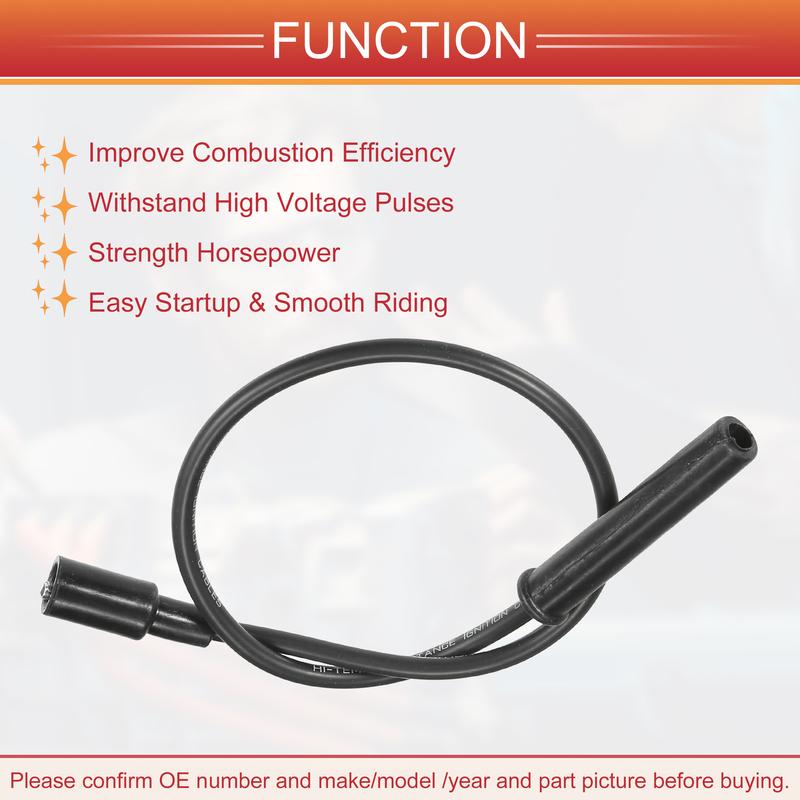 UXCELL 8 Pcs Spark Plug Wire Ignition Coil Cable for Ford F-150 F-250 F-350 Super Duty
