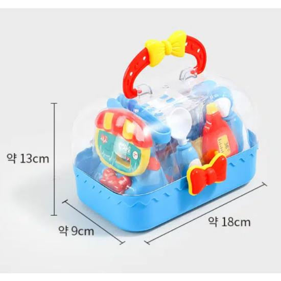 DAISO Mini Doctor Play Set with Bag – Kids Pretend Medical Kit Toy