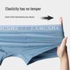 Langsha Men's Pure Cotton Antibacterial Boxer Briefs 4-Pack