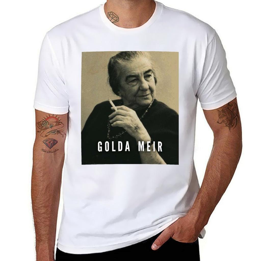 Golda Meir Tshirt Graphic Tee Shirt Blanks Aesthetic Clothes Black T Shirts For Unisex