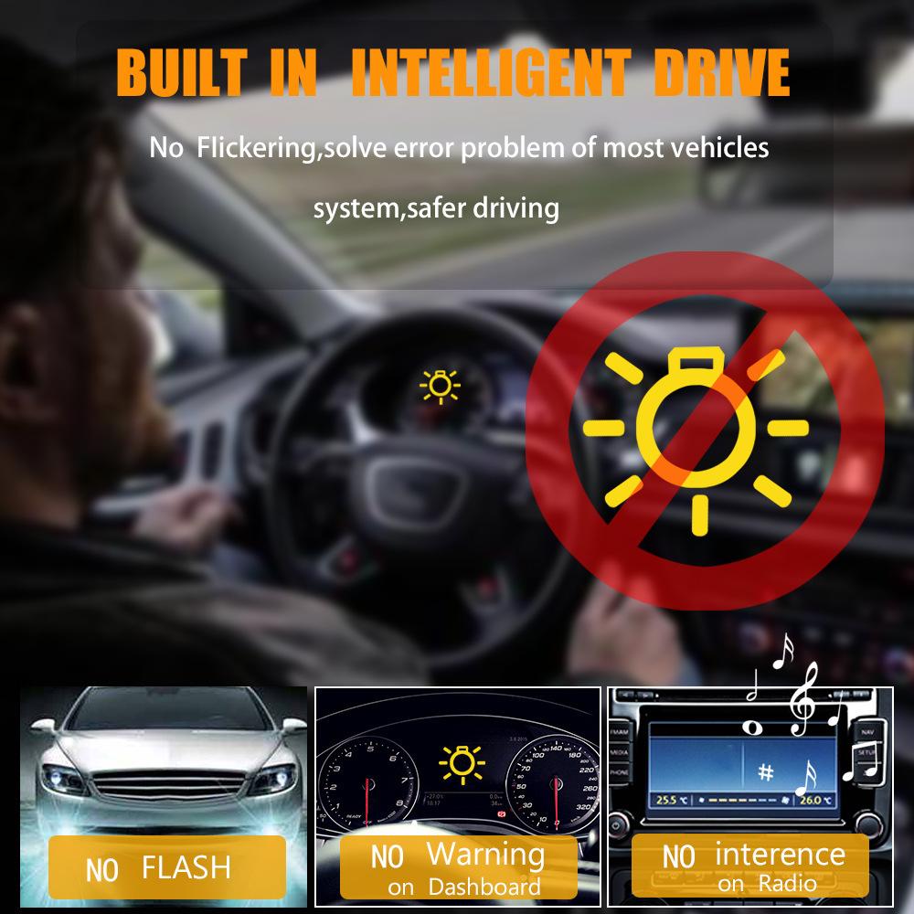 2Pcs LED Car Headlight H4 H7 H1 H8 H9 H11 9005 9006 HB4 6000K 50000LM Auto LED Lamp