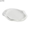 Pure White Water Ripple Ceramic Dining Plate Restaurant Creative Dessert Plate Pasta Plate Snack Plates Specialty Tableware