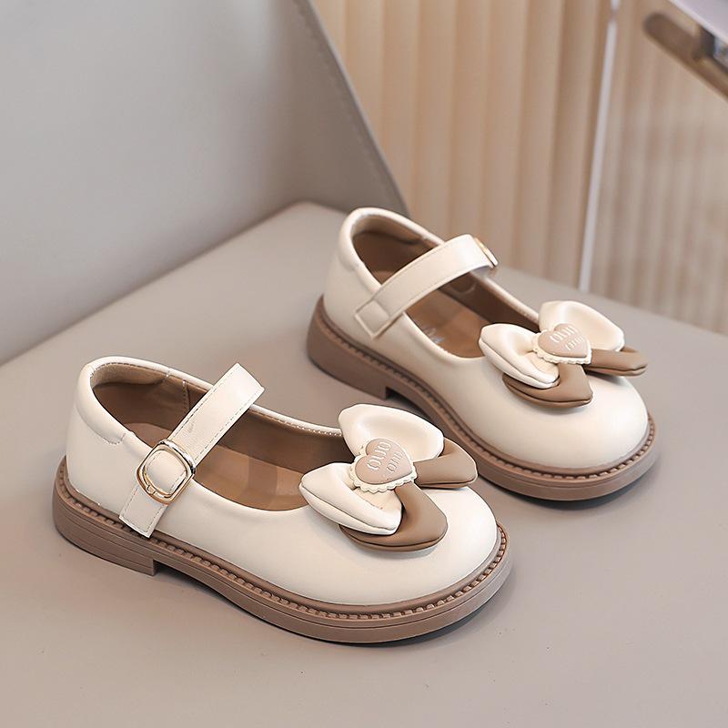 Girls' Leather Princess Shoes – Spring/Autumn, Soft Non-Slip Sole, Perfect for Performances (2025)