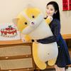 Cute long corgi plush toy throw pillow peach butt soft cute girl bedmate doll gift