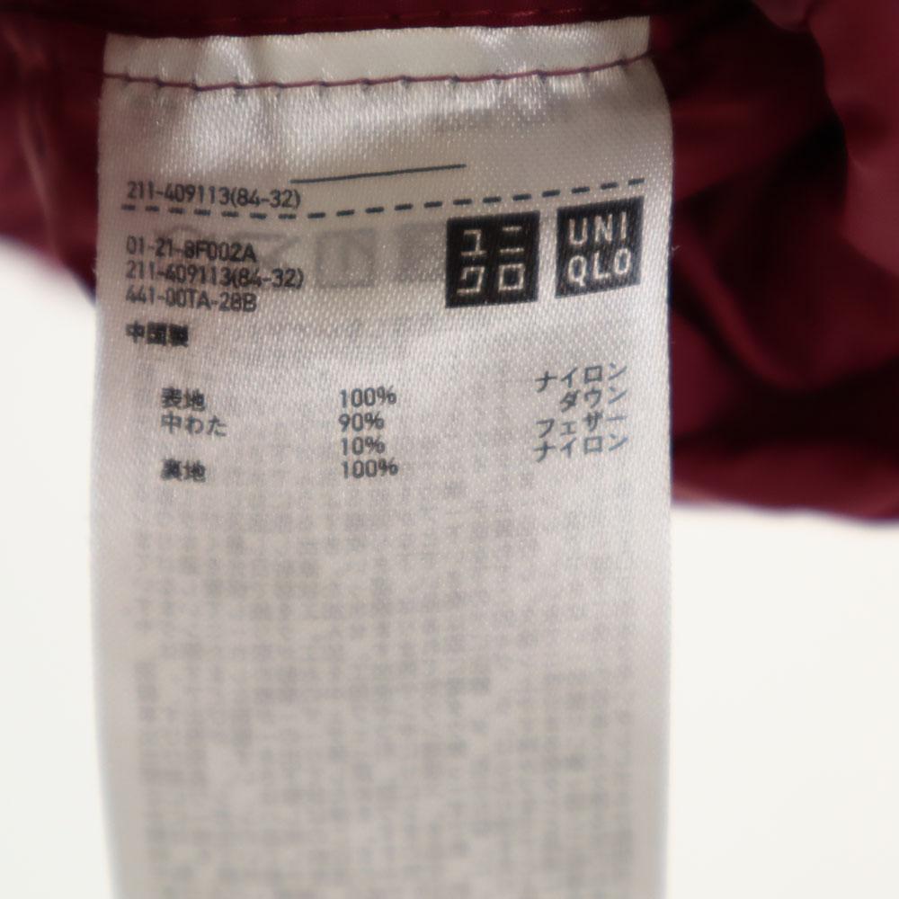 Uniqlo Long Sleeve Ultra Light Down Seamless Parker M Magenta Women Used