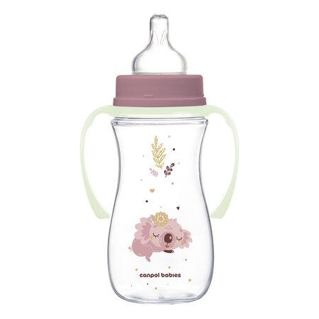 CANPOL 35/238 Anti-colic bottle 300ml Easy Start Sleepy Koala pink