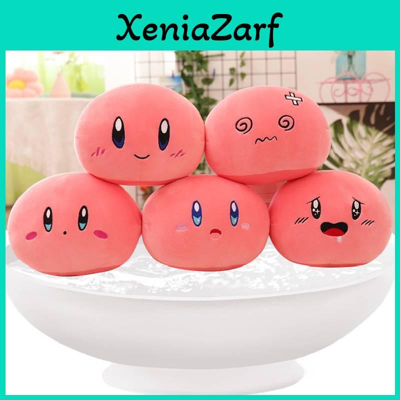 Cute Kirby Sleeping Pillow Plush Toy For Sofa Decor And Comfortable Rest Large Size Expression Dumpling Doll Perfect Gift For Girls