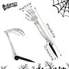 Halloween Realistic Skeleton Hand Ground Stake Light Up Foldable Reusable Halloween Bone Prop Cemetery Skeleton Hand Yard Decoration
