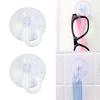 New 5Pcs Concise Design Transparent Wall Hooks Suitable Bathroom Towel Hanger Hooks Super Strong Suction Cup Window Hooks