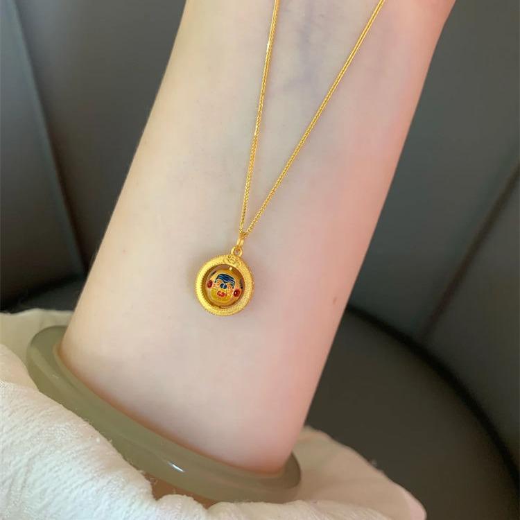 Xiaohongshu Zakilaam Tibetan-Style Retro Court Clavicle Pendant Necklace