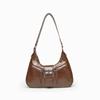 IELGY Ladies One-Shoulder Underarm Bag Retro Motorcycle Cross-Body Crescent Bag