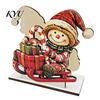 Holiday Party Supplies Snowman Napkin Holder for Dining Table, Wood Vertical Christmas Table Dispenser, Tissue Storage Home Decor Relief
