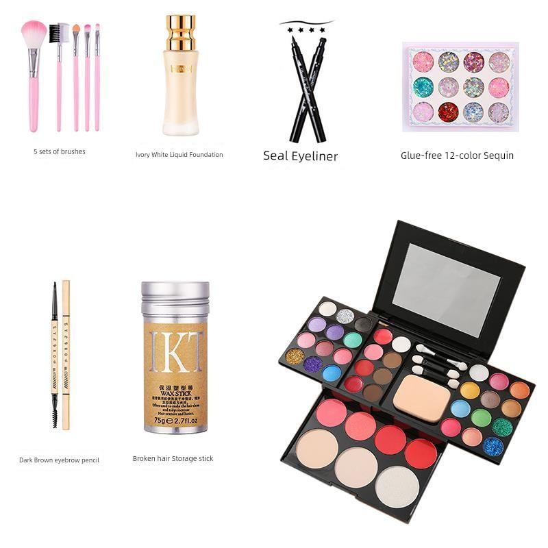 39-Color Makeup Palette for Stage Performance, Multi-Purpose Eyeshadow Set, Complete Beauty Kit Recommended by Makeup Artists
