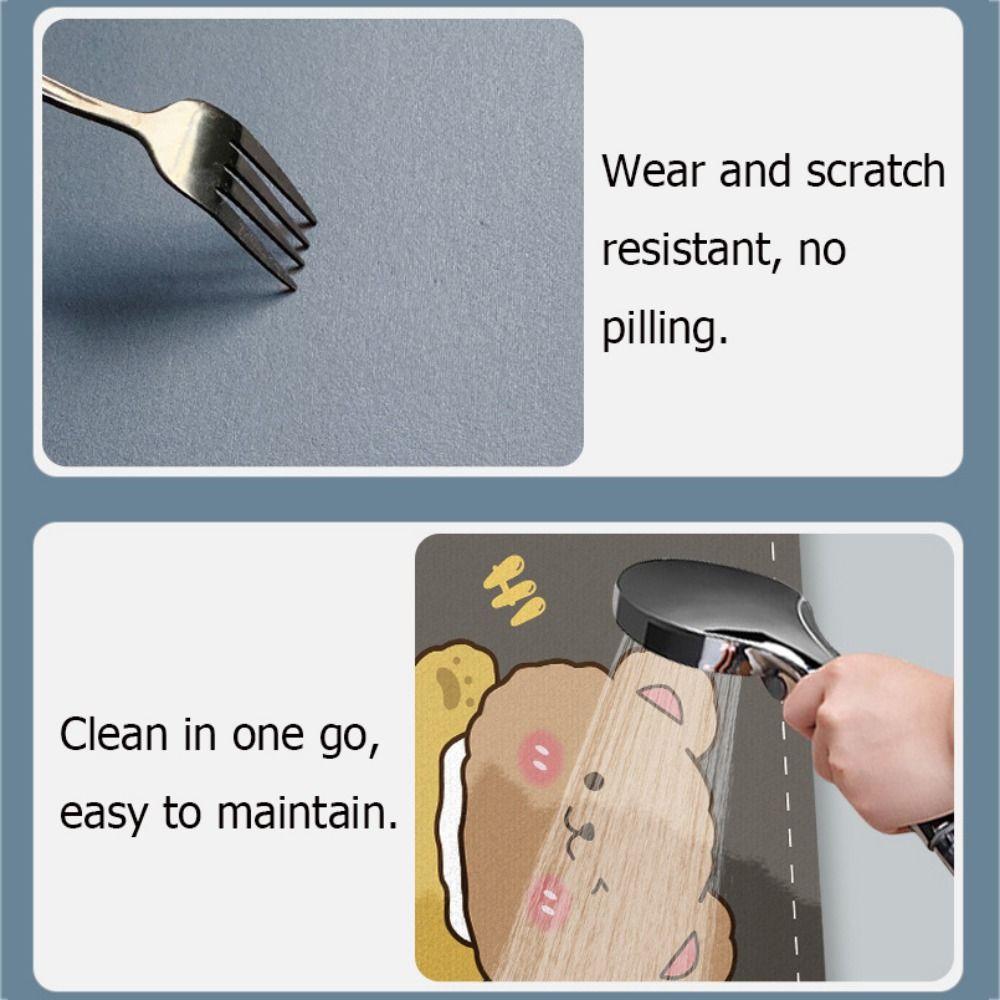 American Style Kitchen Drain Pad Absorbent Tableware Mat Table Home Decor Dish Drying Rugs Holiday