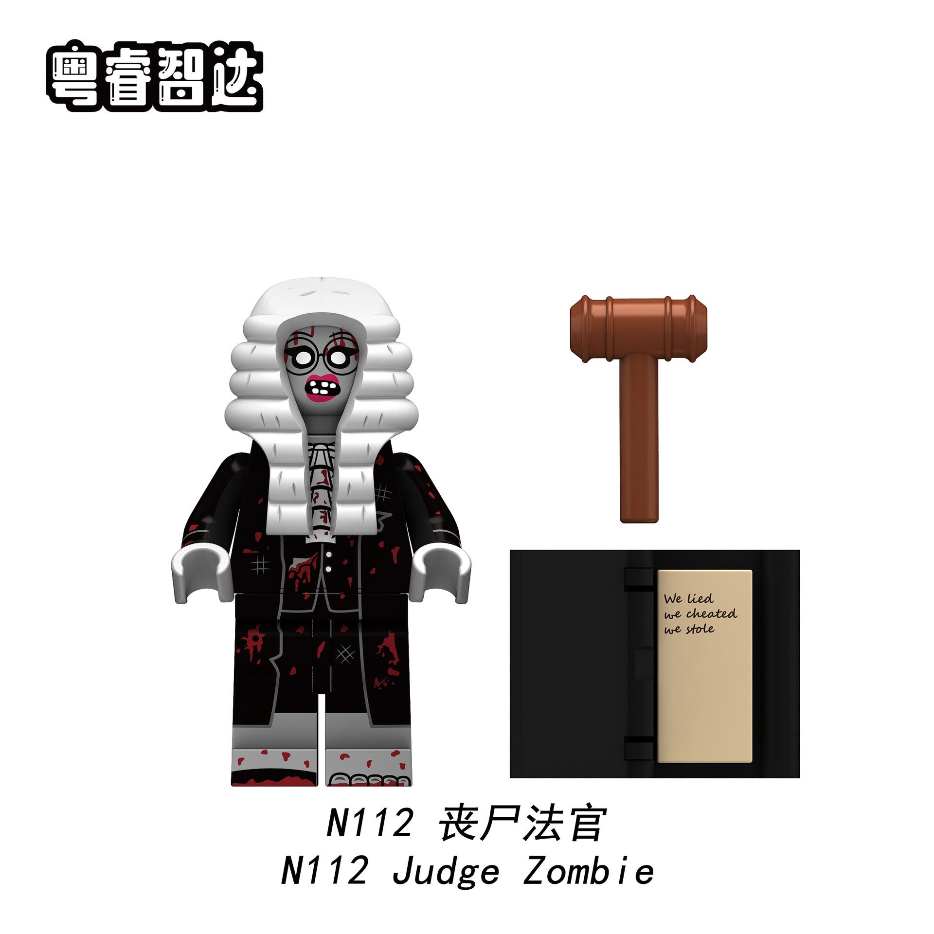 

N109-116 N117-1,24 миллиона Хэллоуин зомби оккупация строительный блок минифигурка мелкая частица мозаика игрушка сумка Figure high about 4.5cm