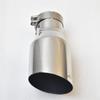 RE Exhaust Tip 304 Stainless Steel Angled Single Tube Automobile Exhaust Nozzle 2.5 Inches 4.5 Inches  Automobile Modification