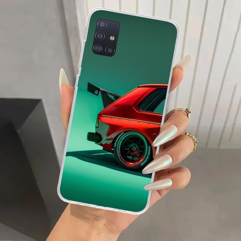 MK1 Golf Vintage Car Phone Case for Samsung Galaxy A52 A32 A22 A12 A02S A50S A30S A10S Note 20 Ultra 10 Plus S10 A31 A20 A71 A72