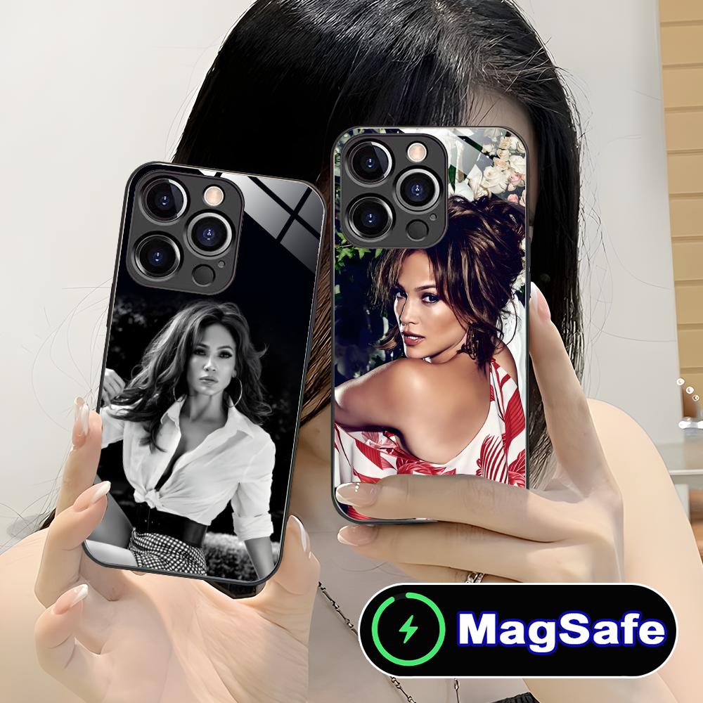 Jennifer Lopez Mobile Cell Phone Case for iPhone 17 16 15 14 13 12 11 Air Pro Max Plus Mini MagSafe Glass Colorful Cover Pretty